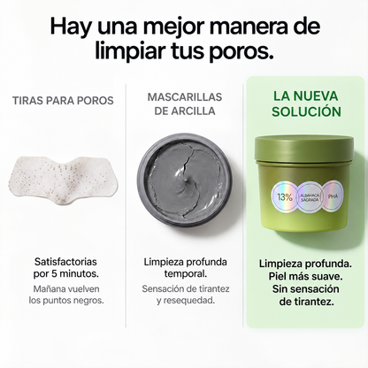 AUVEN™ Mascarilla Facial Burbujeante de Albahaca Sagrada + PHA