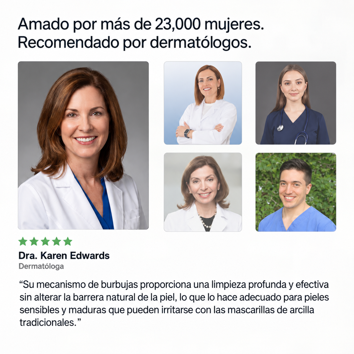 AUVEN™ Mascarilla Facial Burbujeante de Albahaca Sagrada + PHA