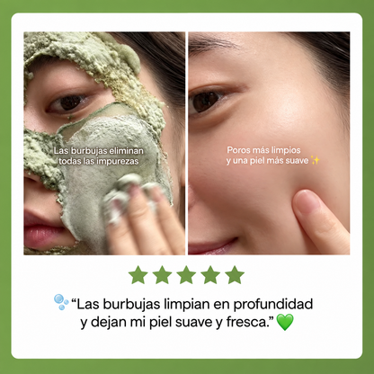 AUVEN™ Mascarilla Facial Burbujeante de Albahaca Sagrada + PHA